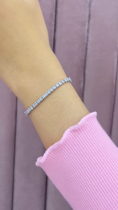 Panlandwoo - Gelang Serut Rhodium Wanita Charlotte Adjustable Aksesori Wanita Cubic Zirconia Gelang Adjustable Rose Gold - Lazada