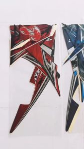 STIKER STRIPING LIS LES BODY MOTOR YAMAHA SCORPIO Z 2012 STANDAR FULL SET