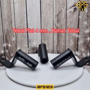 Bracket Spion Motor Lampu Senter Holder HP Aluminium Aloy