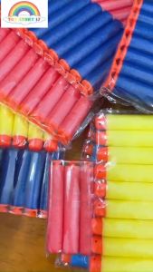 Set 50/100 viên xốp mềm 7.1*1.3cm nhiều màu cho đồ chơi trẻ em