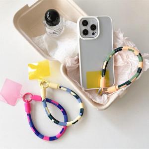 Portable Silicone Phone Case with Lanyard Anti-Clip Stereoscopic Drop Resistant Soft Camouflage Wristband Handheld Ring Bracelet