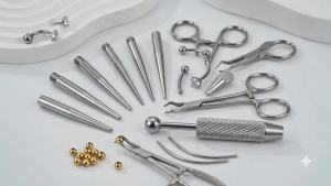 5/6/8PCS Titanium Insertion Pin Taper for Threadless Jewelry Nostril Piercing Taper Push in Earrings Body Piercings Tool