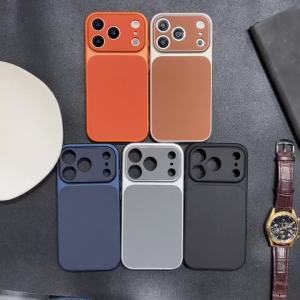 New Luxury Upgrade Can Immediately Become 17 Series Orange Retro Phone Case For iPhone 17 Air 16 15 14 Plus 13 12 Pro Max Cover