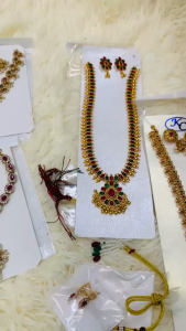 Kerala Antique Palakka Necklace- Kerala Ethnic Jewelry for Diwali onam & Festive Wear-South Indian Antique Palakka Necklace