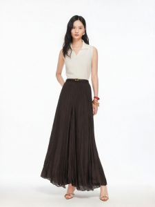 Vero Moda | High Waist Pleated Half-length Skirt
