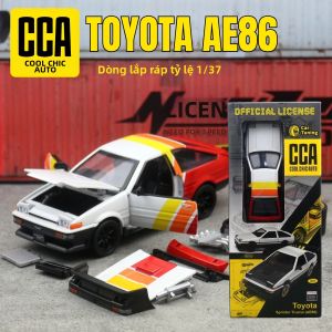 Mô Hình Xe Đua Toyota AE86 Sprinter Trueno Tỷ Lệ 1/37 Đồ Chơi Đúc Kim Loại Lắp Ráp CCA Bánh Xe Tự Xoay Đồ Sưu Tầm Dành Cho Bé Trai