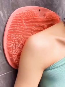 Massage pad shower foot massage pad scrub back bath brush silicone suction cup scrub pad cleaning