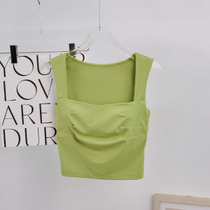 Quick Dry Fitness Sports Top Summer Sleeveless Yoga Cover up Tank Top Pilates Outerwear Short Style for Women