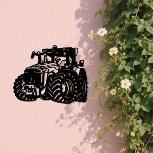 CIFbuy | CIFBUY Metal Wall Art Tractor Silhouette Farmhouse Decor Indoor Outdoor Hook Rack Rustic Iron Sign