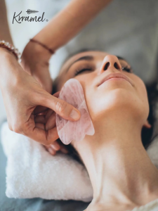 KRRAMEL Natural Crystal Gua Sha Board Jade Facial Beauty Lifting Massage Tool Whole Body Bathing Cleaning Personal Care