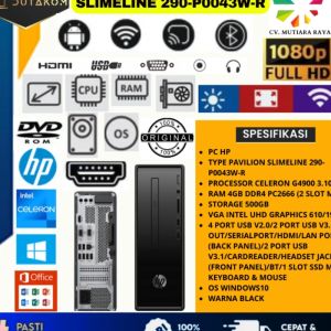 PC HP PAVILION SLIMELINE 290-P0043W-R: PC Portabel Ringan & Performa Tinggi
