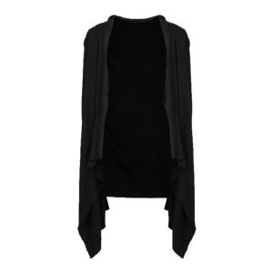 BINKAFENNY | Black Mid-Length Womens Summer Sun Protection Outerwear Coat Long Sleeve Fashionable Shoulder-Shaped Outerwear Elegant Style