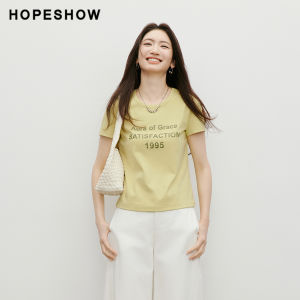 HOPESHOW | Casual Stylish Match T-Shirt Round Neck