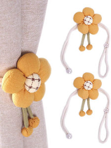 New Home Decor Office Meeting Room Curtain Living Room Bedroom Tie Flower Decoration Door Curtain High End No Punching Needed