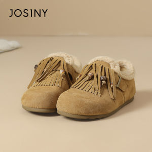 Josiny | Pompom Furry Slipper with Tassel