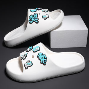 Mens Summer Outdoor Soft Bottom Thickened Anti-slip Beach Casual Slip-On Sandals Half Slippers Comfortable EVA Slippers