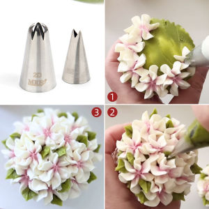 MRF Rose Leaf Nozzle Floral Piping Set Baking Cookie Biscuit Tool Fresh Flower Petal Cake Decorating Tips Kit