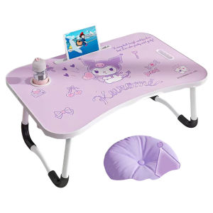 Foldable Bedside Small Table Laptop Desk Stand Student Dormitory Writing Desk Children Book Reading Desk Multi-Functional Storage