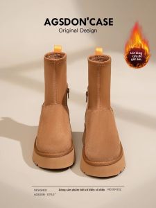 Agsdon | Giày Bốt Chìa Kéo Dài Co Giãn Mùa Đông