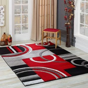 VIKAMA Nordic Geometric Rug Modern Luxury Decorative Rug Ideal for living room sofa tables bathrooms and kitchen areas