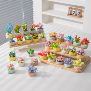 HUIQIBAO | Mini Particle Rose Building Blocks Plant Modeling Educational Toy