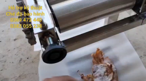 Máy cán mực khô máy cán khô cá đuối quay tay inox hàng Việt Nam