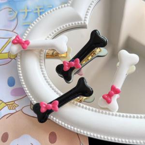 【♡Lovely girls house♡】5Pcs Y2k กิ๊ฟติดผมกระดูกสุนัขน่ารักสำหรับผู้หญิงหญิงสาวฮาโลวีนกิ๊บติดผมกิ๊ฟหนีบผมพร็อพคอสตูมคอสเพลย์ปาร์ตี้