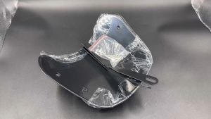 Motorcycle Windshields Universal Windscreen w/Mount Bracket Fit 5 to 7" Round Headlights