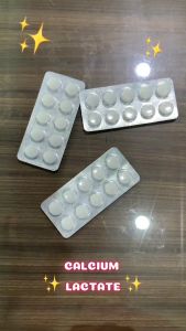 CALCIUM LACTATE 500mg 10S/KALSIUM TABLET/VITAMIN KALSIUM GIGI/TULANG