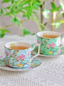 Luxurious Attractive Flower Selected Coffee Cup Set