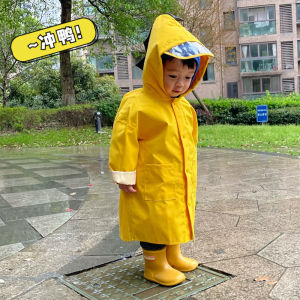Kids Raincoat Shell Jacket Thickened Red Dinosaur Boy Girl Kindergarten Baby Lightweight Waterproof Raincoat 3 Years Old