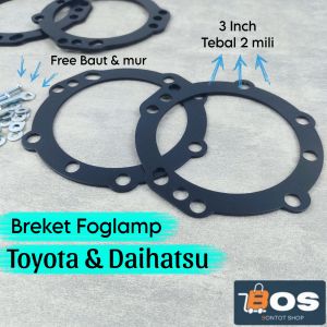 Breket Foglamp 3 Inch Universal Toyota Daihatsu Breket Foglamp Biled Avanza Xenia Rush Terios Agya Ayla Sigra Calya Raize Rocky Luxio Grandmax