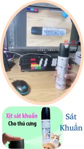 Xịt sát khuẩn chó mèo sát trùng khử mùi thú cưng 300ml
