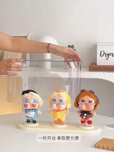 Crybaby Display Box Storage Transparent Pop Mart Blind Box Doll Stand Figurine 哭娃盲盒收纳透明吊件