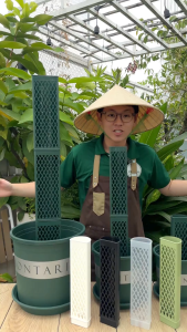 Trụ rêu bán nguyệt cao cấp VIETPOT Size 30x10cm hỗ trợ rễ phát triển cây kiểng lá kiểng lá leo.