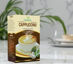 1stHealth Cappuccino Coffee Mix – Moringa & Guyabano Rich in Antioxidants for a Healthy Lifestyle