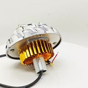 Motorcycle Headlight LED Dual Color Angel Devil Eyes Headlight Projector Lens High Low Beam Strobe Spotlight DRL 12Vwhite yellow