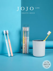 Soft Bristle Adult Toothbrush 3-Pack with Cover JOJOS L. PD.POMEGRANATE. Oral Care Dental Cleaning Tools Candy Flavor