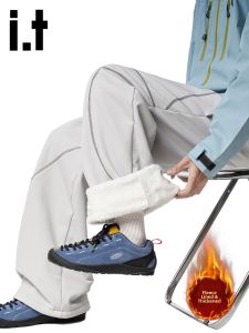izzue | Thickened Mens Sweatpants with Hachisu Line