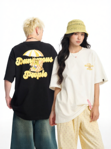 dangerouspeople | Relaxed Loose Fit Drop Shoulder Couples T-Shirt