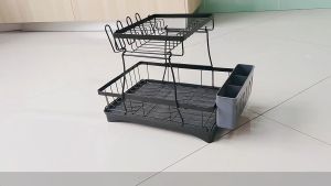 Gslife Kệ Úp Bát Đĩat Có Rãnh Thoát Nước 2 Tầng Kệ Để Bát Đũa Thông Minh Kệ Chén Đa Năng Cao Cấp