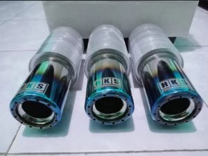 Knalpot Mobil Racing HKS Gronel Suara Bass Adem Cocok Untuk Semua Jenis Mobil Berbahan Bakar Bensin Maupun Solar Seperti Ayla Mobilio Brio Pajero Avanza Xenia Agya Pickup Kijang Sedan Grandmax Panther L300 Baleno Vios dll