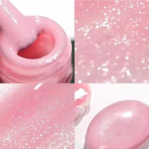 WS 2026 New 9-Color Glitter Pink Nude Jelly Nail Gel Polish Varnis Semi-permanent Sheer Translucent UV LED Soak Off Gel Polish
