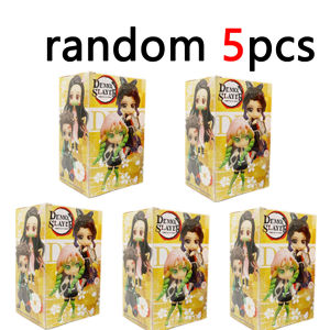 Bandai | Anime 15cm Demon Slayer Figure Nezuko Tanjirou Zenitsu Inosuke Kyoujurou Giyuu Kawaii Qposket PVC Model Toys children Gift