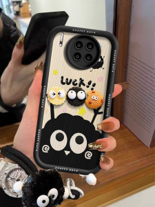 Huawei Mate30 Pro+ Silicone Protective Case Full Cover Anti-Fall Womens New Style Crossbody Cute Cartoon 3D Coal Ball Design