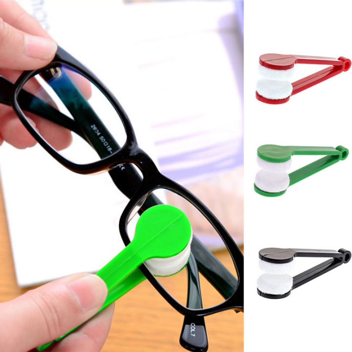 Portable Multifunctional Glasses Cleaning Rub Eyeglass Sunglasses Spectacles Microfiber Cleaner