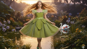 Váy Tiên Nữ Màu Xanh Của Cây Cối Thiên Nhiên Thanh Nhi Fashion TN28723002 - Váy Yêu Dã Man Mẹ Ơi