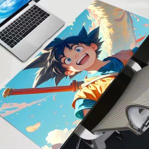 Bandai | Large Gaming Keyboard Rug Computer Laptop Japan Anime Mouse Pad XXL Black DBZ Dragon Ball Z Desk Mat PC Gamer Carpet Mousepad
