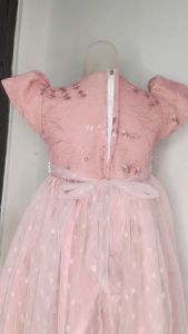 KP-Dress Anak Perempuan Usia 4-7 Tahun Bahan Brukat Kombi Tile Furing Saten Halus / Dress Anak Motif Kekinian / Gaun Kids Dress Kids 604