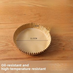 Disposable Baking Paper Tray 4 Inch Mini Cake Pizza Bread Cooking Utensils Thick Oil Paper for Kitchen BBQ Cooking Supplies